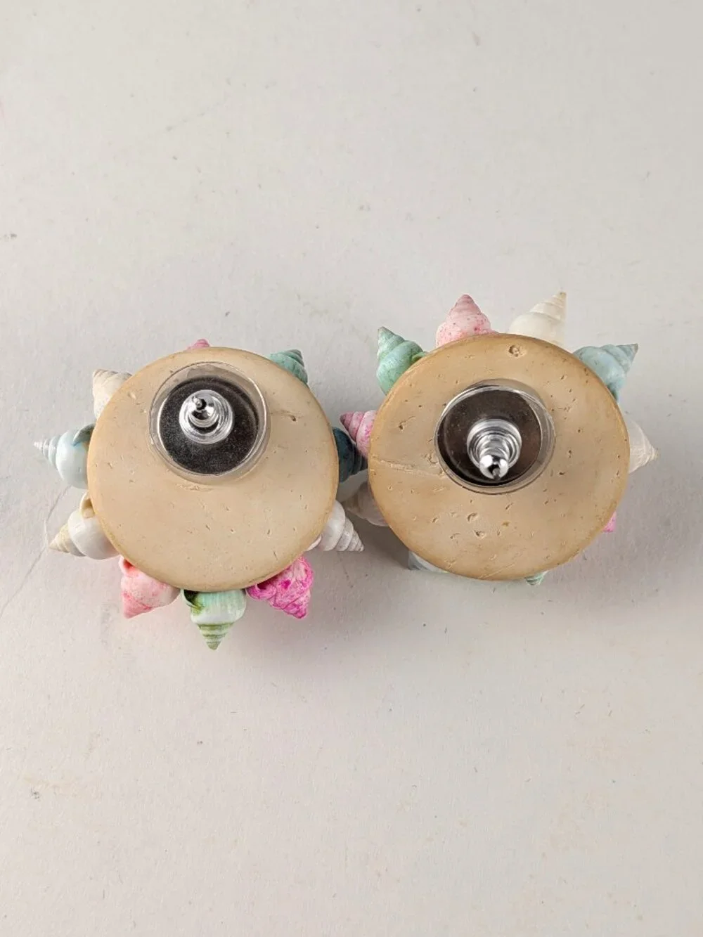 Vintage Multicolor Mini Shell Earrings